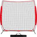 7x7ft/12x9ft/16x10ft/20x10ft Barricade Backstop Net, Sports Barrier Net, Multi-Sport Net with Carry Bag, Protective Screen for Practice- Baseball, Softball, Lacrosse, Soccer, Basketball, Tennis