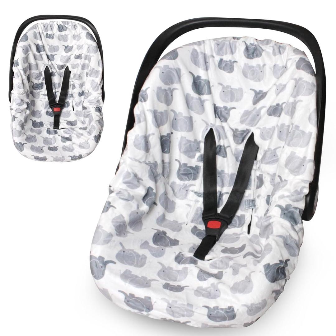 Infant Car Seat Cover Liner, Carseat Cover Liner and Protection for Baby Boys Girls, Soft Comfortable, Machine Washable (Grey)