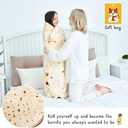 CASOFU Burritos Tortilla Throw Blanket, Double Sided Giant Flour Novelty Blankets for Your Family, 285 GSM Soft and Comfortable Flannel Taco Blanket.(Beige, 71 inches)