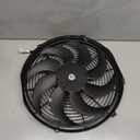 A-Premium 16'' 16 inch Slim Fan Pull Universal Electric Radiator Cooling Fan Assembly, 12V 120W with Mount Kit