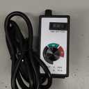 AC Motor Speed Controller 120V 15A Max Electronic Fan Speed Controller Variable Adjuster for Hydroponics Inline Duct Exhaust Ceiling Fans with 6' Long Cord