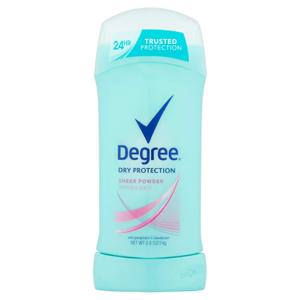 Degree Sheer Powder Antiperspirant Deodorant Stick, 2.6 oz (Pack of 5)