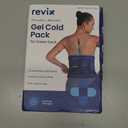 REVIX Ice Pack for Injuries Reusable Gel for Lower Back, Cold Packs for Back Shoulder, Elbow, Hip, Leg, Wrap Around Entire Knee, Soft Cold Compress,16 9" Navy