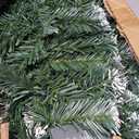 Christmas Garland with Light, 18 FT Chrismas Garland with 100 Lights and 520 Frosted Tips for Mantle, Staircase, Doorway, Indoor Outdoor Decorations