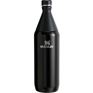 Stanley All Day Slim Bottle 34 oz | Twist On Lid with Leakproof Seal | Slim Design for Travel & Gym | Insulated Stainless Steel | BPA-Free | Black
