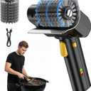 SOARFLY Electric Grill Brush for Outdoor, Cordless Grill Cleaner Brush with 600RPM Motor & 2 Safety Locks, 304 Stainless Steel Brush Head, Lightweight Portable, Grill Cleaning Tools for Barbecue Grate