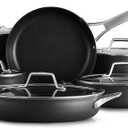 Calphalon Premier Hard-Anodized Nonstick Cookware 11-Piece Pots and Pans Set Dishwasher and Oven Safe with MineralShield Nonstick Technology Durable and Versatile Kitchen Cookware