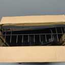 MOUKABAL Dish Drying Rack, Dish Rack, Stainless Steel Dish Racks for Kitchen Counter, Dish Drainer with Removable Utensil Holder, Drainboard (Black)