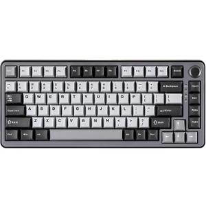 YUNZII RT75 Rapid Trigger Wired Gaming Keyboard,Hall Effect Magnetic Switch,Adjustable Actuation Esports,75% TKL Layout with Knob,RGB Backlit, PBT Keycaps for Mac/Win (Black, Outemu Switch)