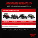 Badass Moto Roll Bar Grab Handles - SXS, ATV, & UTV Grab Handles Grips (Black 4-PK)