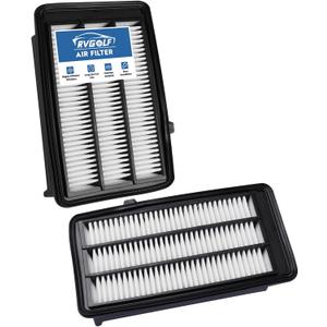 2PCS Engine Air Filter Fit for Honda Civic 2016-2021 (L4 1.5L), CR-V CRV 2017-2022 (L4 1.5L) Air Filter for My Car Replacement Engine Filter Automotive Accessories# CA12050 17220-5AA-A00