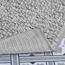 Laura Ashley Butter Chenille Bath Rug, Absorbent Shaggy Bathroom Mat, Non Slip Plush Carpet Rugs for Tub and Sink - (17" x 24") Ligth Gray