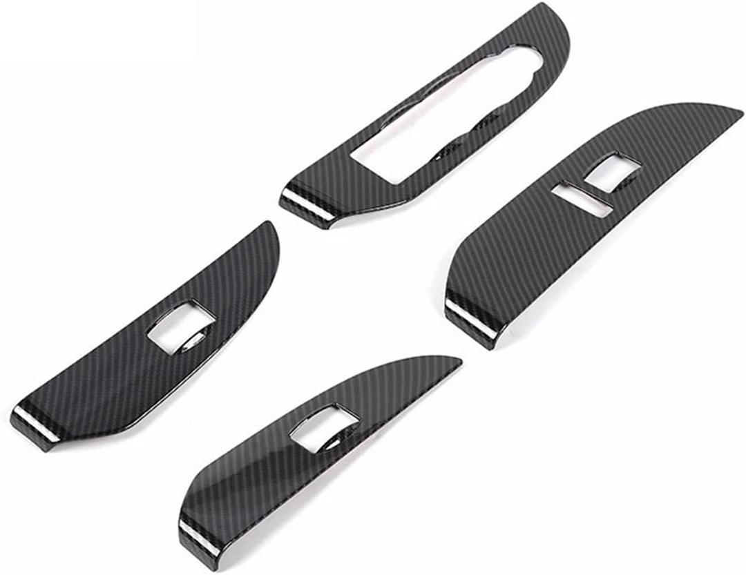 Window Lift Panel Decoration Cover Compatible for Suburban Compatible for Tahoe Compatible for Avalanche Compatible for Yukon Compatible for Sierra 2007-2013 Car Interior Accessories Stic (Black)