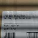 No Gap Half Length Side Bed Rails with Brown Vein Finish, 1 Pair