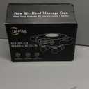 Six Head Massage Gun, 50 Intensity Levels & 9 Massage Modes, Equipped with 3 Different Massage Heads, Massage Gun with Adjustable Belt Ideal Gifts for Women, Men, Mom, and Dad (Light Black)