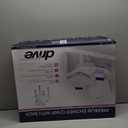 Drive Medical Bathroom Bench with Back & Arms - Adjustable Height - Suction Tip Legs for Stability - Durable Plastic Seat - 350 Lb Capacity - White (1 Count (Pack of 1))