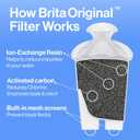 Brita Large Water Filter Pitcher for Tap and Drinking Water, Includes 1 Standard Filter, BPA-Free, Lasts Two Months, 10-Cup Capacity, Bright White