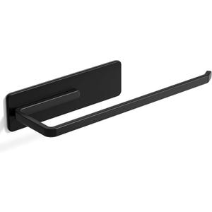 4 x Heavy-Duty Magnetic Paper Towel Holder for Fridge, Fits Jumbo Rolls, Black, 12.4 inches