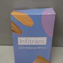 Trifold Makeup Mirror Vanity Mirror with Lights,1X 2X 3X Magnification,Touch Control, Adjustable Rotation, Dual Power Supply, Portable Travel Cosmetic Mirror, Birthday Gifts for Women, Teen Girls (Black)