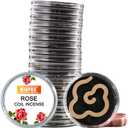 Miupoo Rose Coils Incense, Each Cloud Shaped Coil Incense Comes with A Outdoor Travel Portable Incense Rack, Pack of 20 Pieces Rose Coils, One Coil Incense Burn for Approxi Aroma 1 Hour