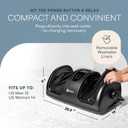 LifePro RelaxaTilt Shiatsu Foot Massager with Heat — 4 Rollers, 3 Speeds & 360° Adjustable Bar Feet and Calf Massage — Electric Foot Massager for Plantar Fasciitis and Circulation