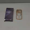 Glitter for iPhone 17 Pro Case with Eyecatching Integrated Lens Protection, [Sparkly Bling Back Panel] [Seamless Work with Magsafe] Cute Women Girly Magnetic Case for iPhone 17 Pro Desert Titanium