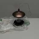 Metal Roof Bird Feeder - Chew Proof for Outdoor Hanging Wild Bird Seeds. Bronze (1.7lb:Bronze)