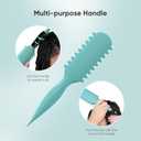 2 x Curly Hairbrush, Curl Defining Brush for Defining Curls, Voluming, Shaping, Styling Tool for Women (Blue)