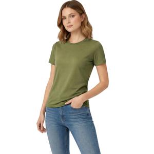 PRATEE Women’s T Shirt, 100% Cotton Short Sleeve Crew Neck Basic Tee (Green, XXL)
