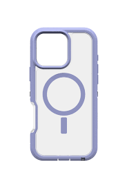 OtterBox Defender XT Clear iPhone 16 Pro Max Case, Lavender Haze - Clear/Purple US Military MIL Standard