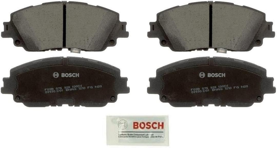BOSCH BC2076 QuietCast Premium Ceramic Disc Brake Pad Set - Compatible with Select Lexus ES250, ES300h, ES350, UX200, UX250h; TOYOTA: Avalon, C-HR, Camry, RAV4, Venza; FRONT