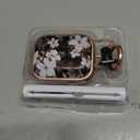Inesore for AirPods Pro 3 Case 2025 with Lock, for Women Girly Floral Cute Case Compatible with Apple Airpods Pro 3rd Generation Cover, with Phone Stand, Keychain & Cleaner Kit -Black Gold Flower