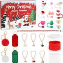 2025 Advent Calendar 24-Day Christmas Countdown Calendars, Including Water Bottle Handle, Silicone Boots, 10 mm Straw Cover Topper Cap, Suitable for Girls Adults as Christmas New Year Surprise Gift