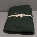 PURE ERA Jersey Knit Duvet Cover Set 100% T-Shirt Cotton Super Soft Comfy 3pc Bedding Set with Zipper Closure (Solid Forest Green, Queen, 90"X90")