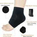 Gel Heel Sports Sock for Kids with Heel Discomfort Severs Plantar Fasciitis Heel Pain (2 Pairs Kids 3-7 Women 5-9)