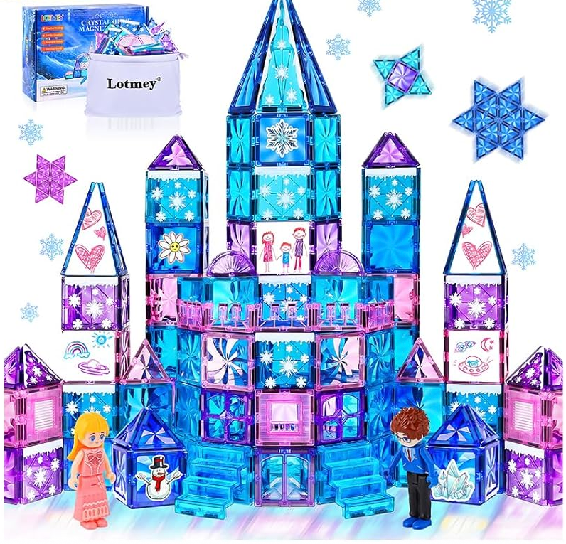 145PCS Frozen Castle Magnetic Tiles Set