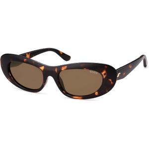 SOJOS Retro Cat Eye Sunglasses for Women Polarized UV400 Designer Inspired Sun Glasses SJ2617A (Tortoise/Light Brown)