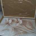 3Pcs Neutral Beige Floral Botanical Poster Wall art Unframed 12x16in