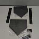 Small Wall Mounted Floating Corner Shelves Metal Black Pack of 2