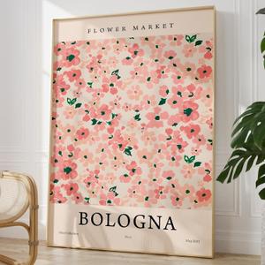 Pink Flower Market Wall Art Matisse Flower Market Prints Pink Flower Poster Vintage Aesthetic Floral Pictures Pink Aesthetic Paintings Pastel Pink Paintings Floral Nature Poster Room 16x24in No Frame