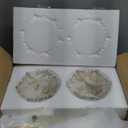 Glass Wall Sconce Set of 2, Antique Brass Wall Light, Crystal Floral Bedside Wall Lamp for Entrance, Bedroom, Hallway