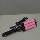 3 Barrel Curling Iron Jumbo 1.25 inch (32mm) Hair Curling Wand Crimper Instant Heating Adjustable Hair Curler with 2 Temperature Control (Pink)