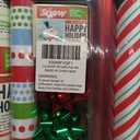 LaRibbons Christmas Wrapping Paper Roll with Cutlines, Polka Dot & Stripe Design with Gift Bow & Ribbons & Tags, Perfect for Christmas, Holiday Party, 30 Inch X 10 Feet (4Rolls, 100 sq.ft.ttl.)