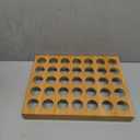 JSWORK Coffee Pods Organizer - Bamboo Pod Holder - Storage for 35 Pods or Capsules - No Assembly - 1.65” Per Slot - For Counter Top Coffee Station & Kitchen Drawer - 0.3-Inch Thick - 15.7x12x2”