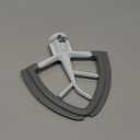 Flex Edge Beater for KitchenAid 4.5/5 QT Tilt Head Stand Mixer Kitchen Aid Mixer Accessory,With Silicone Edges For Kitchen Aid Accessories and Attachments (Gray)