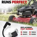 593872 595009 Ignition Coil for Briggs and Stratton Armature Magneto 450E 550E 550EX Engine Craftsman MTD Yard Machine Lawn Mower Parts 798534 799582 B&S 08P502 09P602 09P702 Coil with Spark Plug