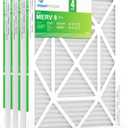 18x24x1 Air Filter 4 Pack, MERV 8 Pleated Dust Defense Air Filters Replacement for Air Conditioner & Furnace, Durable & Lightweight