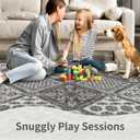 SERISSA 2x3 Washable Small Entry Rug,Soft Non Slip Indoor Boho Throw Rug for Entryway Kitchen Bedroom Dorm Bedside Front Door,Moroccan Geometric Carpet,Dark Grey