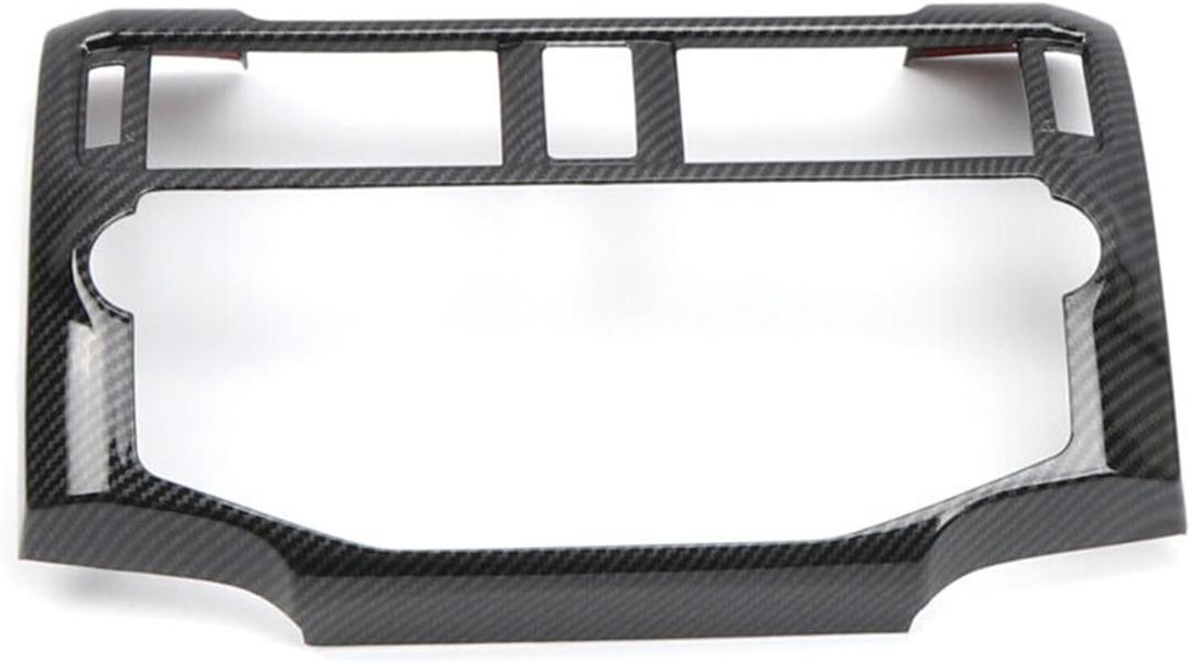 ITrims Car Accessories for Toyota 4Runner 2014-2019 Interior Center Console Dashboard DVD Navigation Screen Frame Cover Trim ABS 1PC (for 14-19 Carbon Fiber)