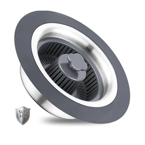 3 in 1 Kitchen Sink Drain Strainer and Stopper Combo, Stainless Steel Pop Up Kitchen Sink Stopper, Sink Drain Strainer for Standard 3-1/2 Inch Drain